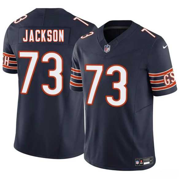 Men & Women & Youth Chicago Bears #73 Jonah Jackson Navy 2025 F.U.S.E. Vapor Stitched Jersey